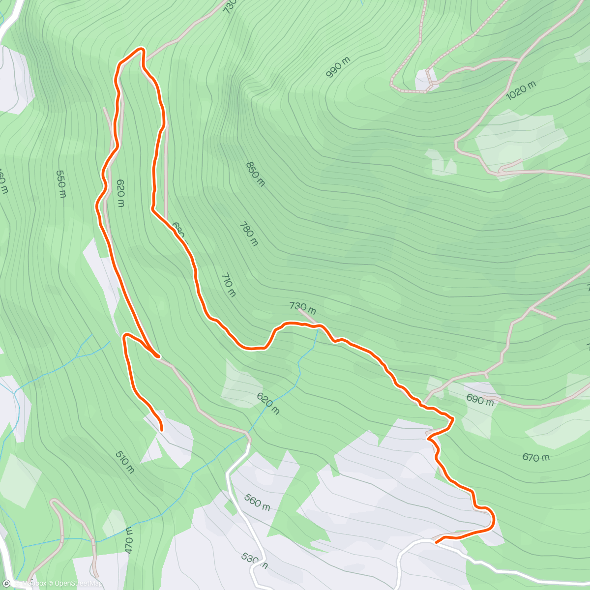 Mapa da atividade, Escursione mattutina