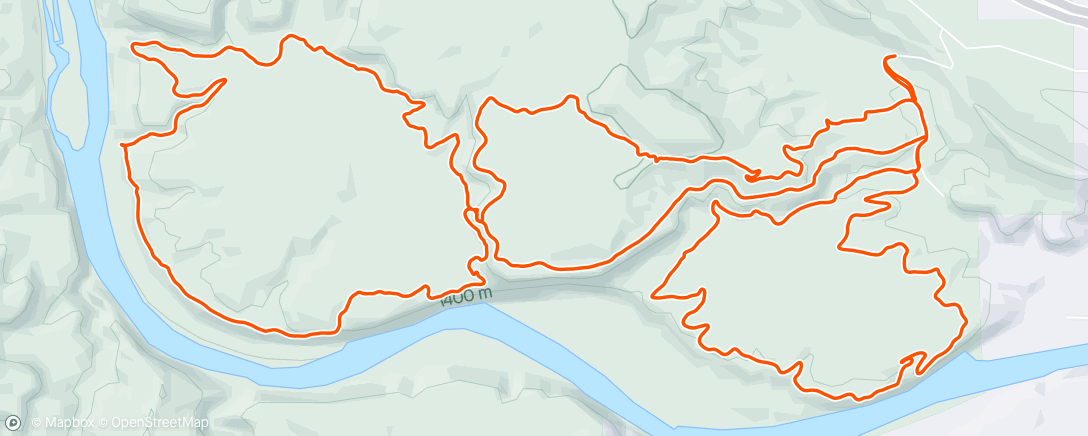 Map of the activity, Fruita trails