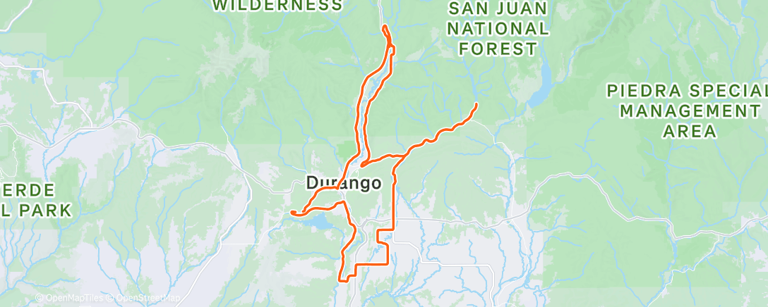 Map of the activity, Endurance + torque