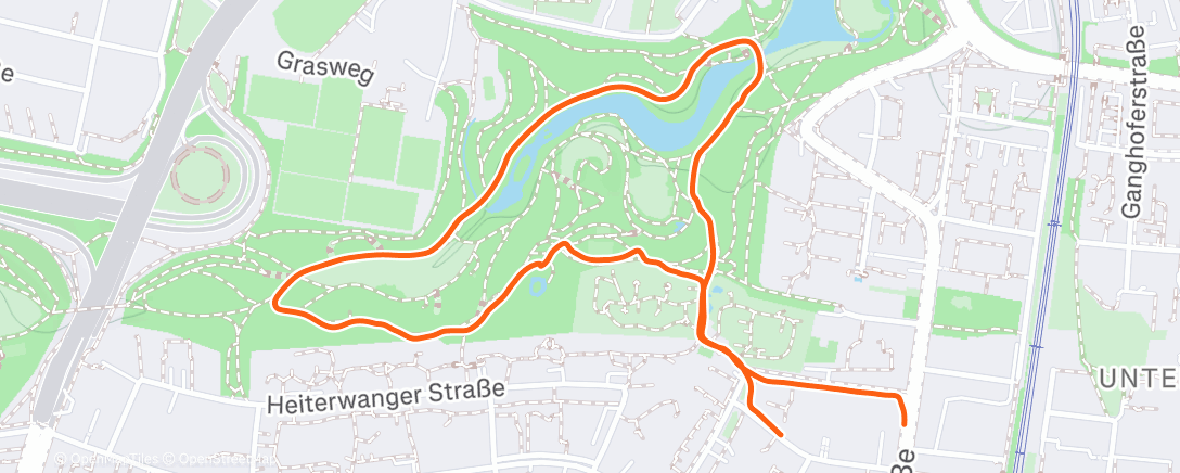 Карта физической активности (Spaziergang am Nachmittag)