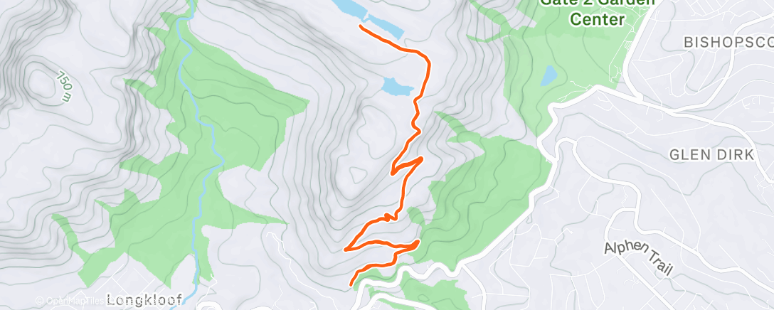 Map of the activity, Morning Trail Run