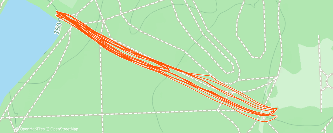 Map of the activity, Утренний забег