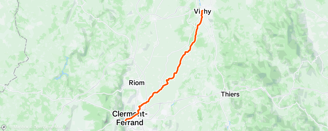 Map of the activity, Sortie vélo le matin