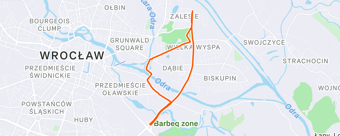 Карта физической активности (Afternoon Run)