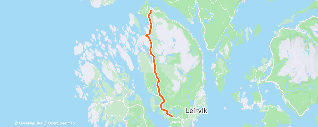 Map of the activity, Morning Ride