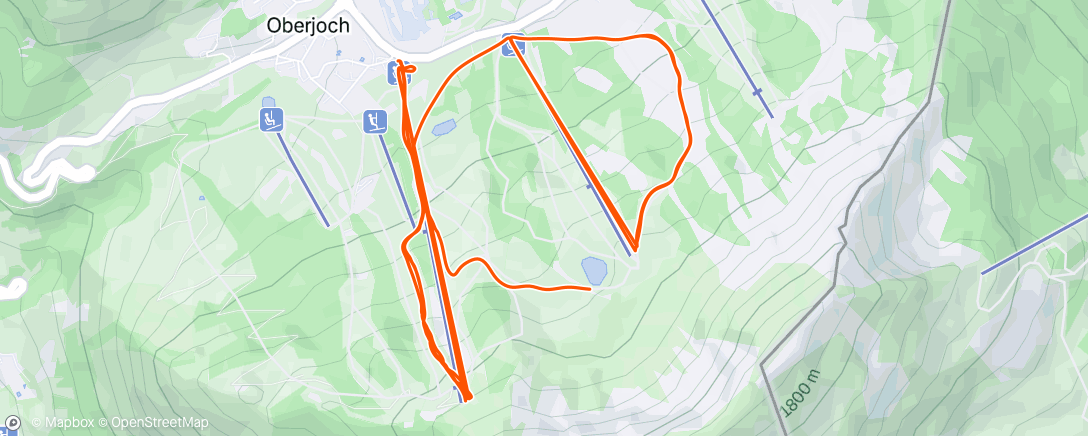 Map of the activity, Skiabfahrt am Nachmittag