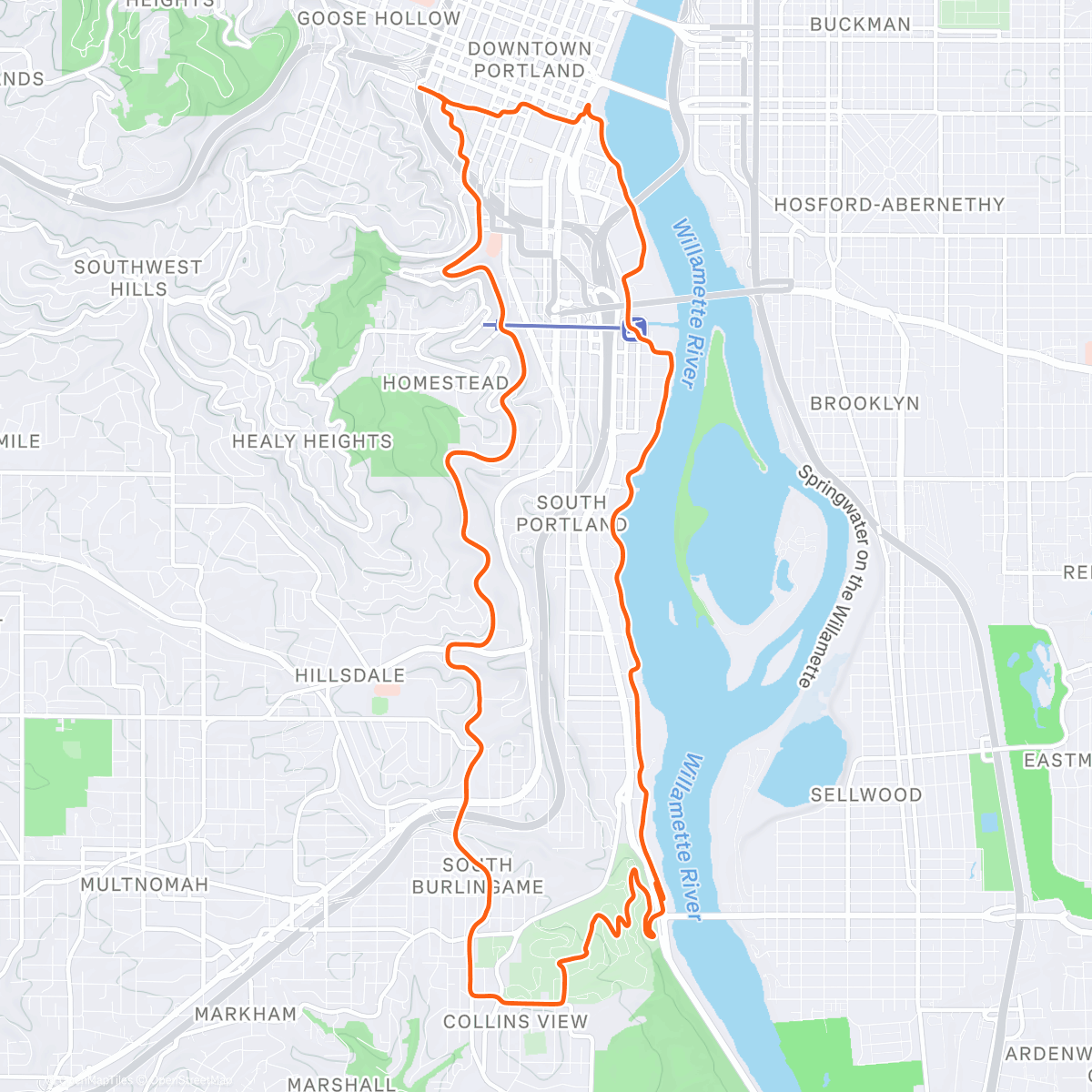 Map of the activity, Roadie