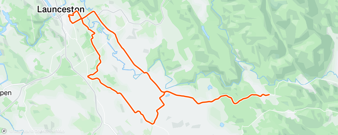 Map of the activity, Morning Ride