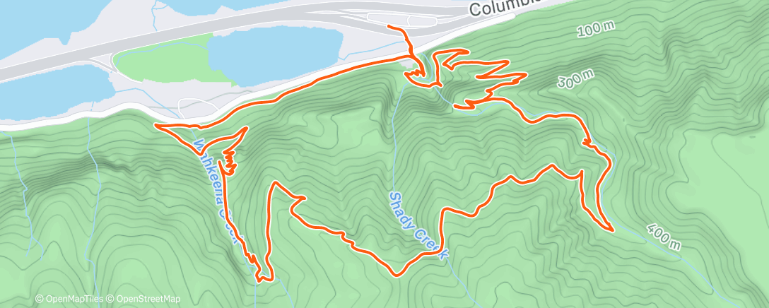 Map of the activity, Lunch Walk