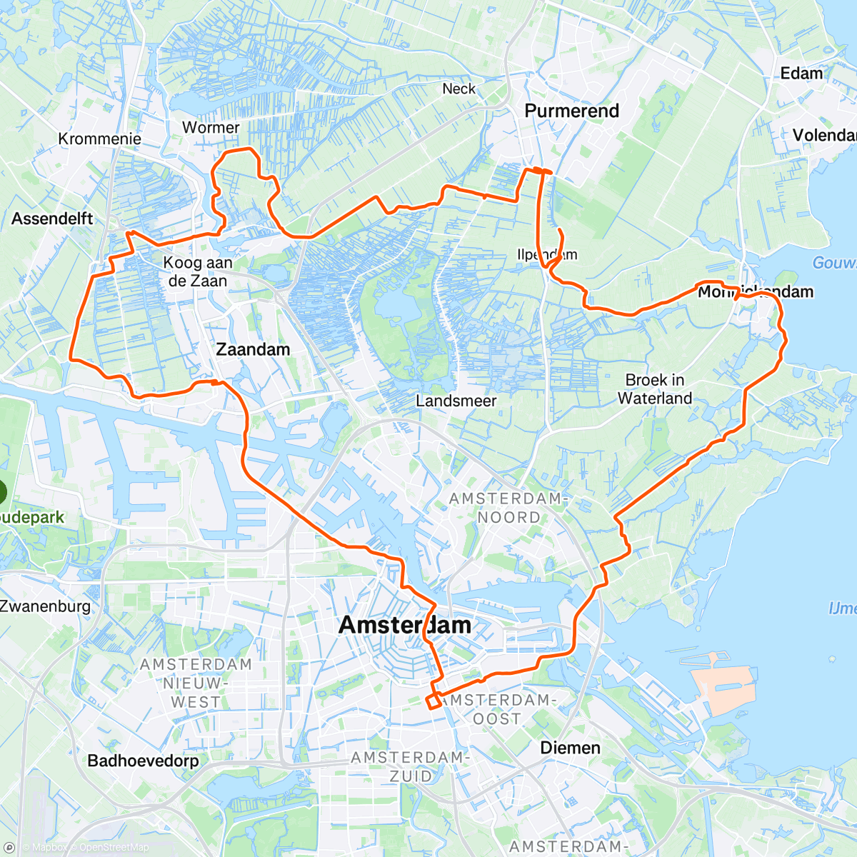 Map of the activity, Maats Sunday Social