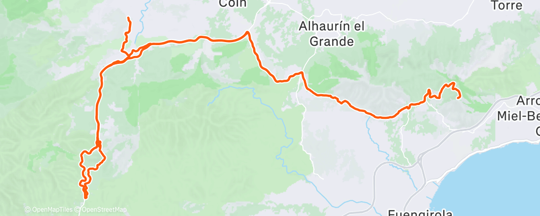 Mapa de la actividad (Morning Ride)