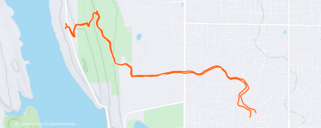 Map of the activity, Morning Trail Run