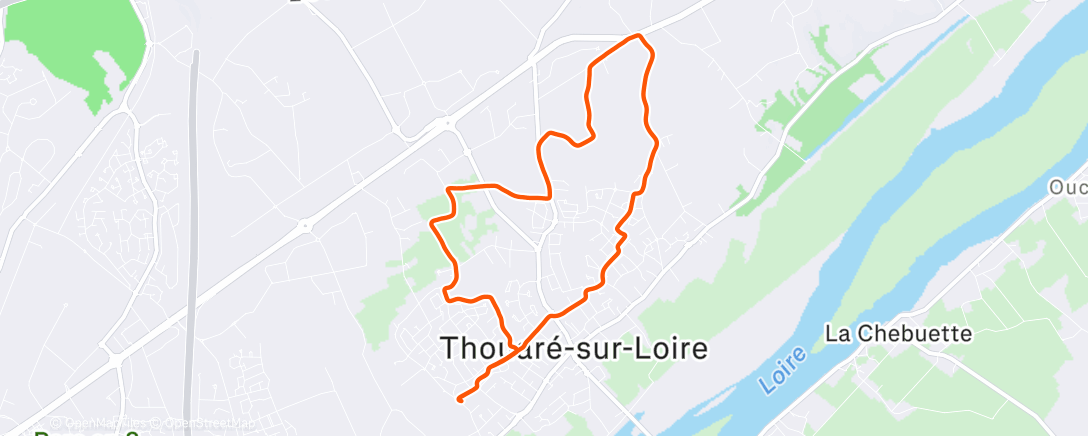 Map of the activity, Run dominical ☀️