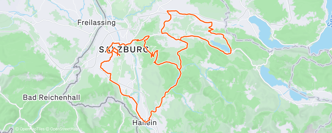 Map of the activity, Fahrt am Morgen