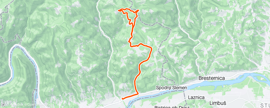 Map of the activity, Selnica ob Dravi ride