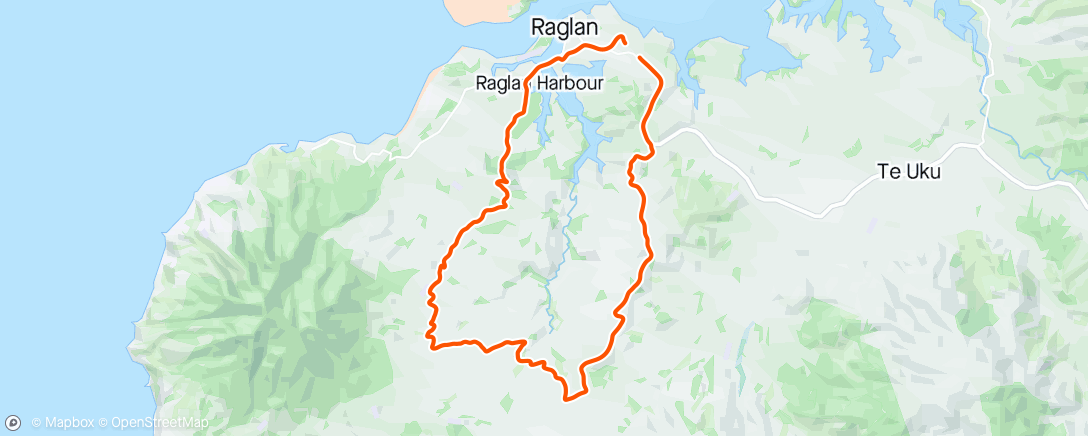 Kaart van de activiteit “Maungatawhiri - Te Hutewa loop”