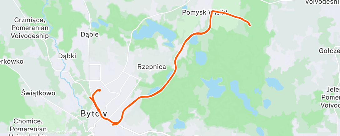 Map of the activity, Afternoon Ride