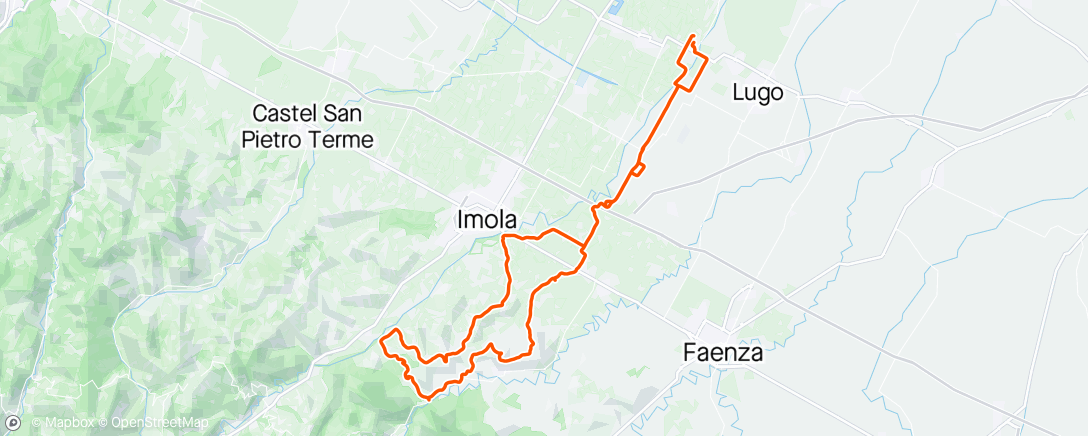 Map of the activity, Giro Gravel con il Fornarino Ferruccio e l’astemio (Guidani)
