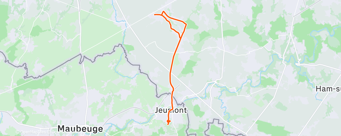 Карта физической активности (Morning Ride)