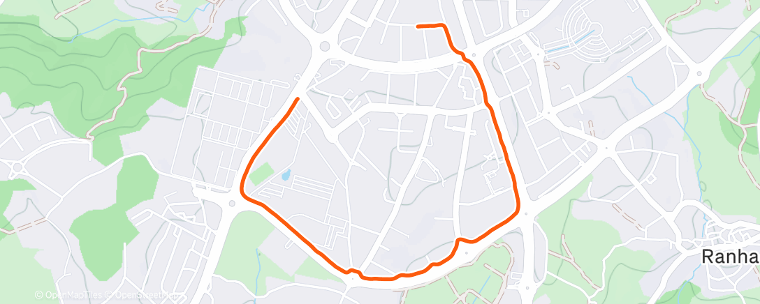 Map of the activity, Carrera a la hora del almuerzo