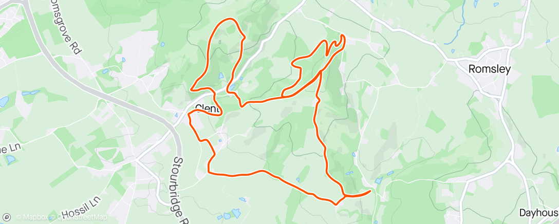 Map of the activity, Lunch Trail Run 🐕🌞