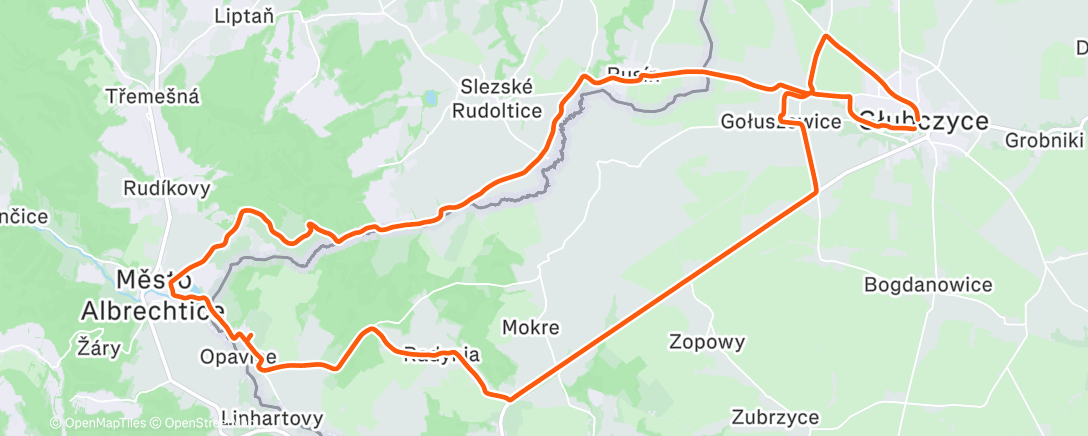 Map of the activity, 106/2025
Lunch Mountain Bike Ride