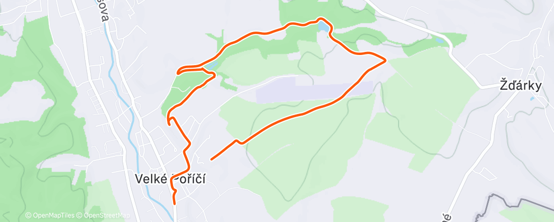 Карта физической активности (Vycházka po obci)