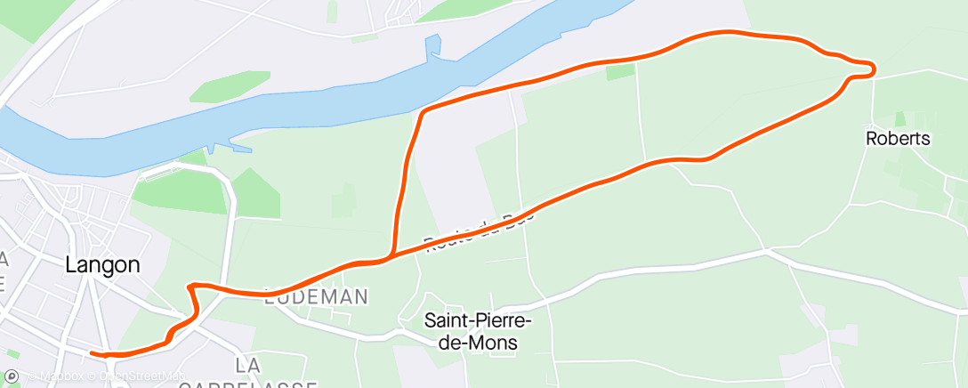 Map of the activity, Sur les bords de la Garonne pluvieuse !