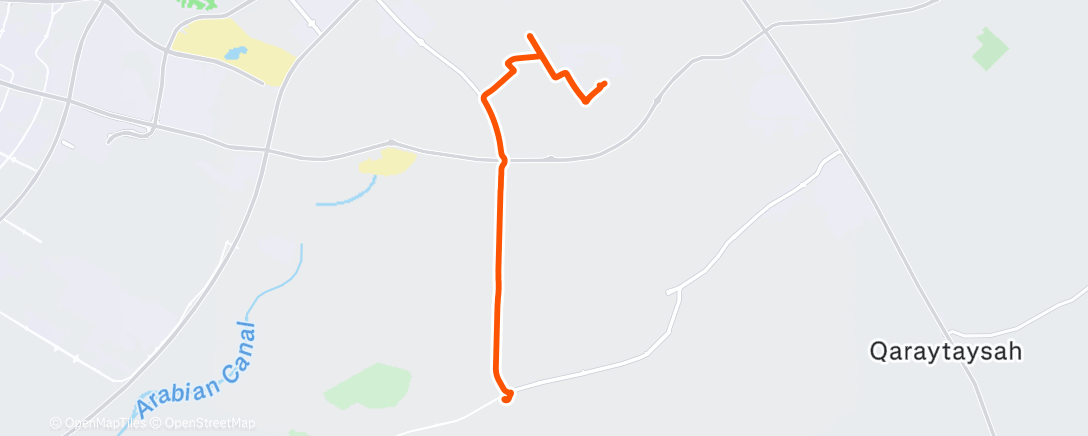 Map of the activity, Cycling