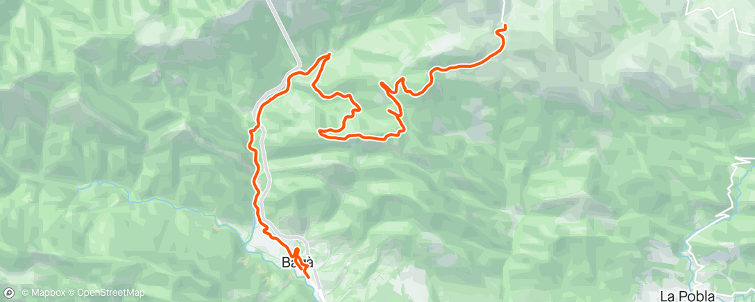 Map of the activity, Turismo Coll de Pal