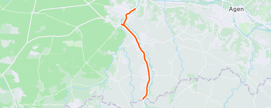 Map of the activity, Gravel le matin sur la voie verte 🚴👌