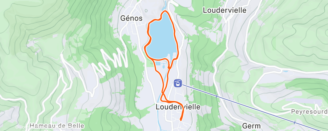 Карта физической активности (Course à pied le matin)