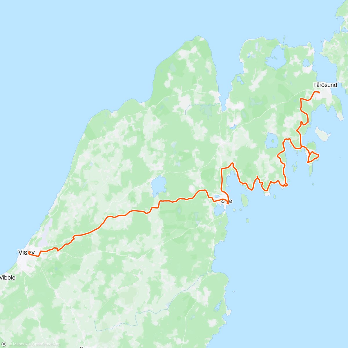 Mapa da atividade, 🚴 Day 3 Gravel Odyssey Gotland 2024 🚴🚴