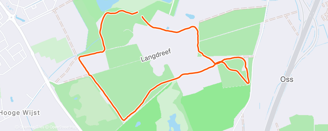 Карта физической активности (Namiddagwandeling)