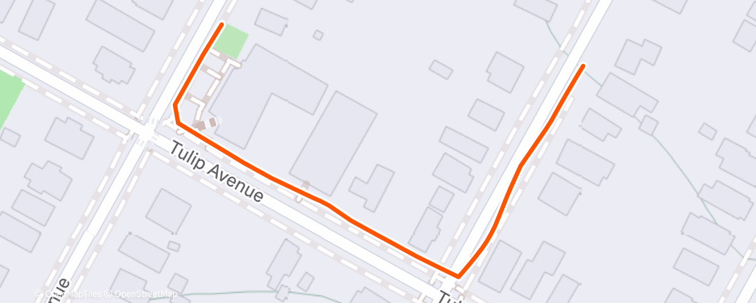 Map of the activity, Evening Walk