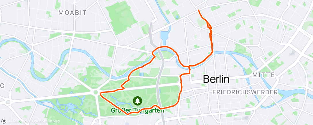 Map of the activity, Últim run per Berlín