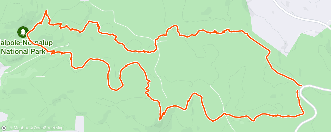 Map of the activity, Morning Mountain Bike Ride