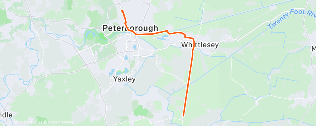 Map of the activity, Morning Ride