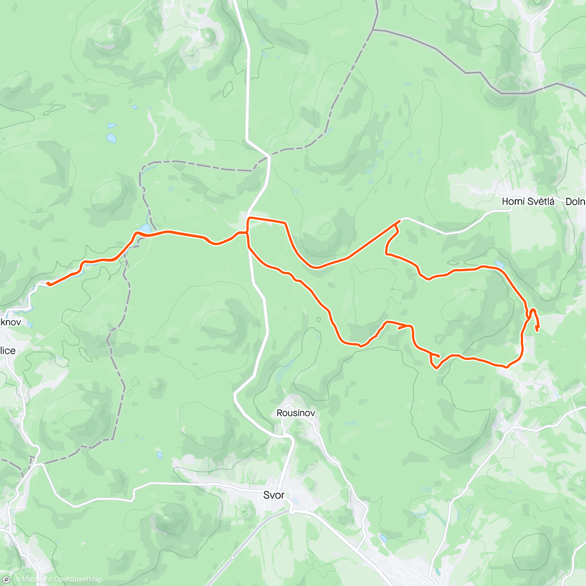 Map of the activity, S KAMilky na kole