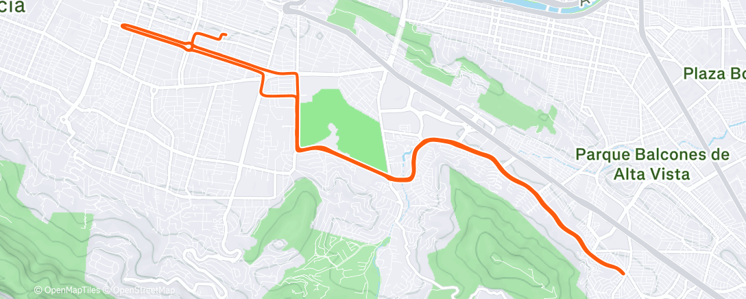 Map of the activity, Morning Ride