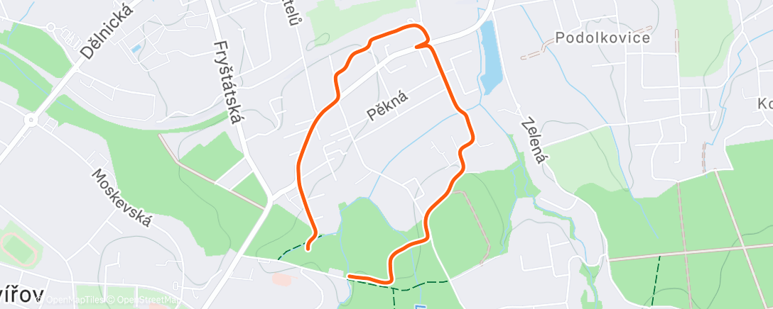 Карта физической активности (Afternoon Walk)