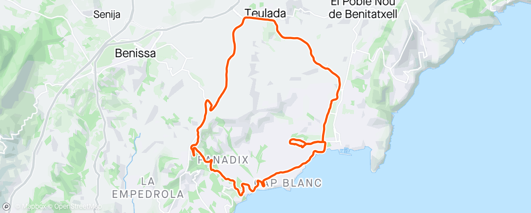 Map of the activity, Father -Son ride