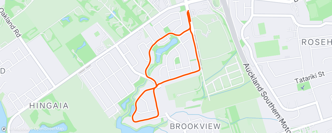 Map of the activity, Afternoon Walk