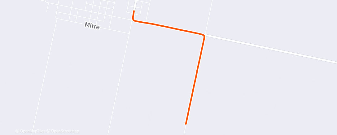 Map of the activity, Evening Run