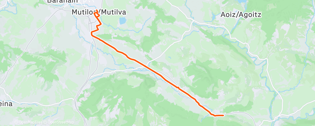 Map of the activity, Morning Ride