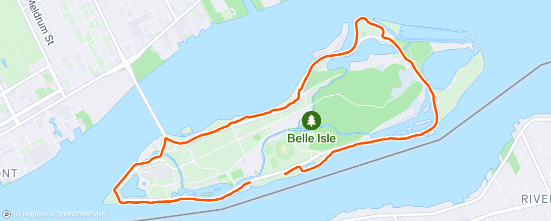 Map of the activity, Morning Run