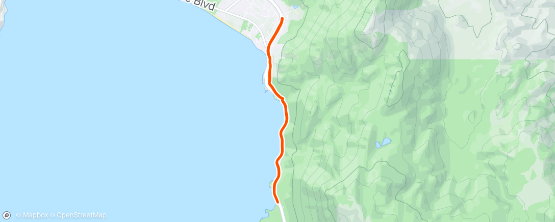 Map of the activity, East Shore