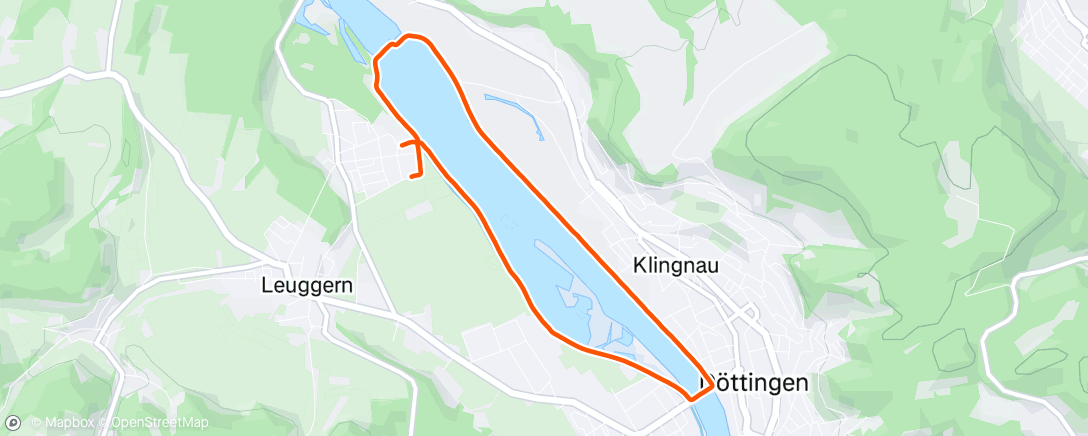 Mappa dell'attività Gippinger Stauseelauf