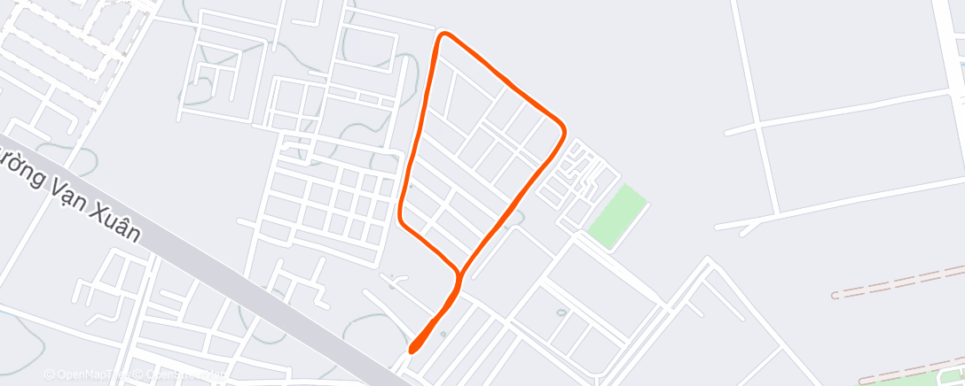 Map of the activity, Morning Run