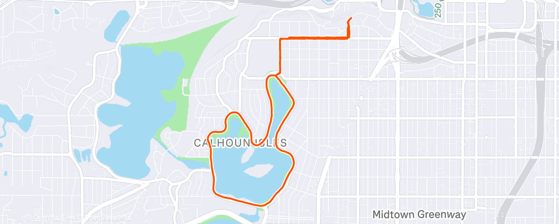 Map of the activity, Morning Walk